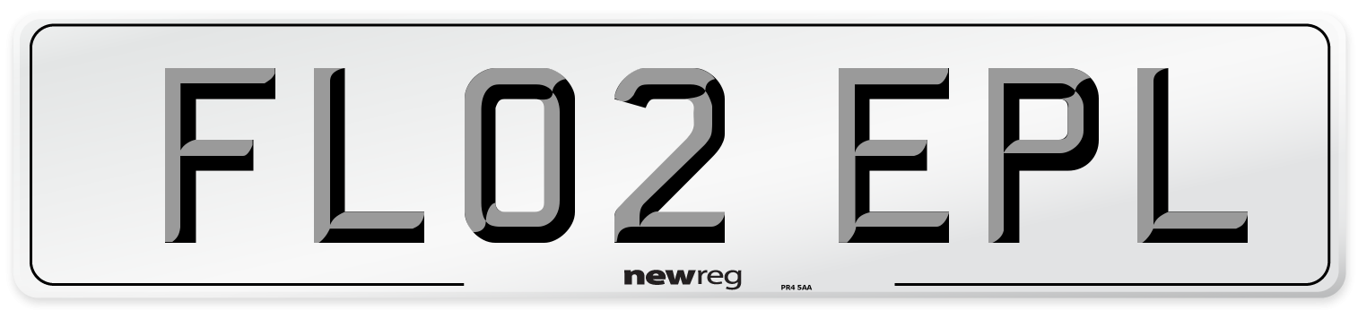 FL02 EPL Number Plate from New Reg